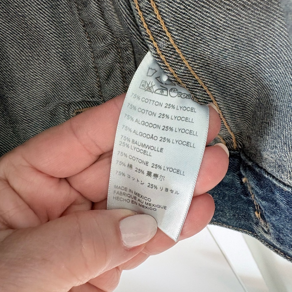 ABLE Women's Blue Jean Jacket Sz. Lg - Picture 8 of 10
